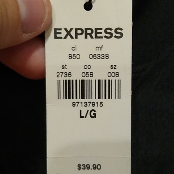 NWT EXPRESS long sleeve cropped top - Picture 3 of 4